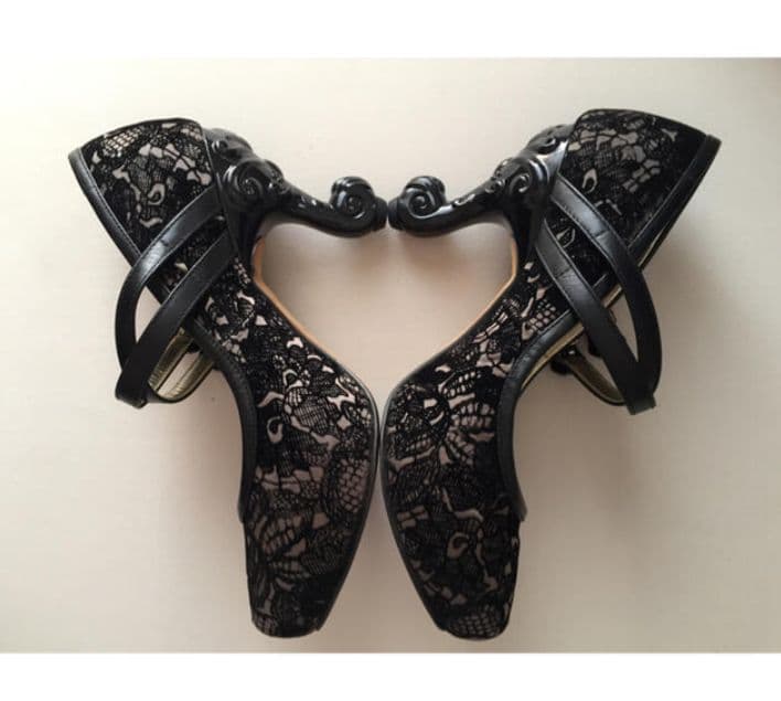 アナスイ 猫脚 パンプス ハイヒール