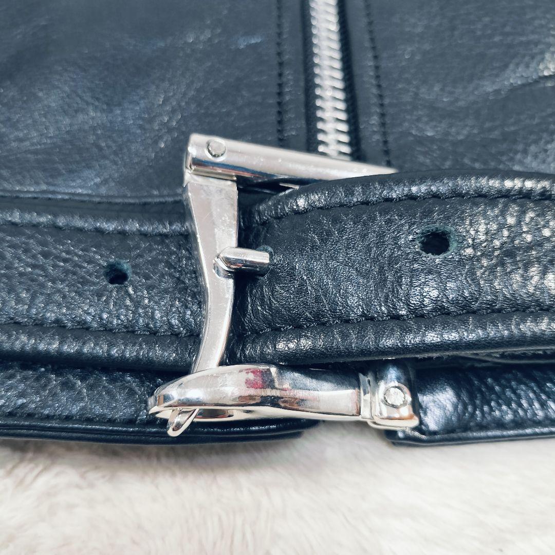 【美品☆XL】ヴァレット VALLET 01 シングルライダースジャケット　黒