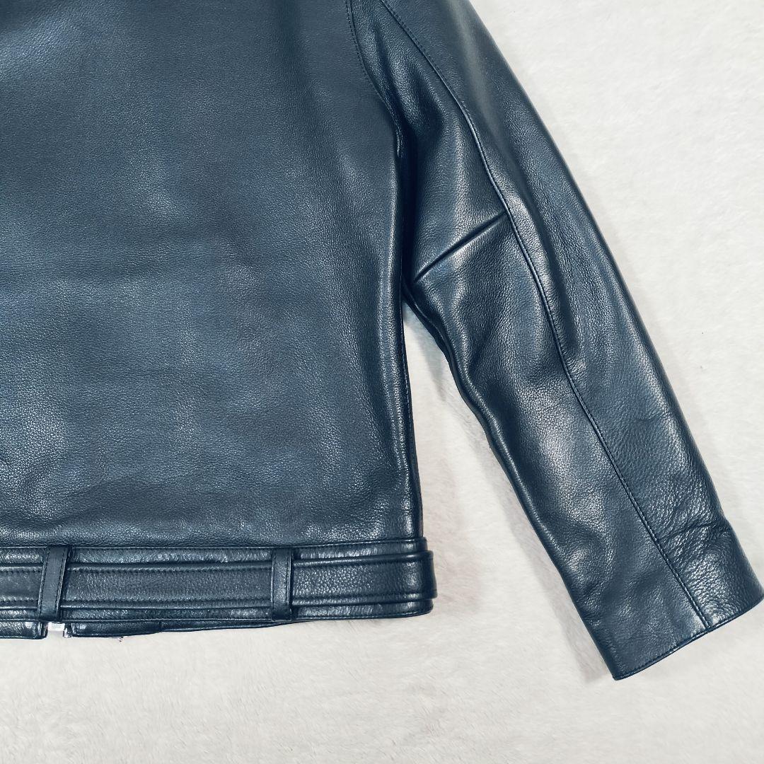 【美品☆XL】ヴァレット VALLET 01 シングルライダースジャケット　黒