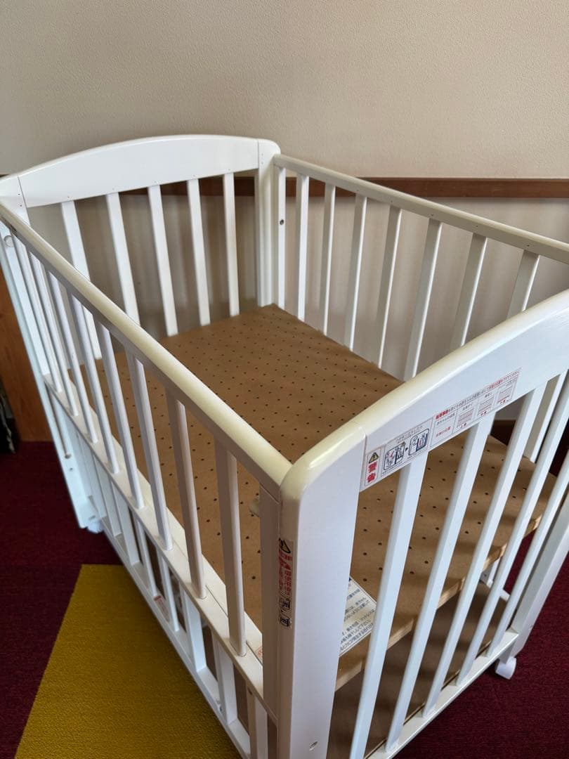 KATOJI ハイタイプ　ミニサイズ　ベビーベッド ホワイト