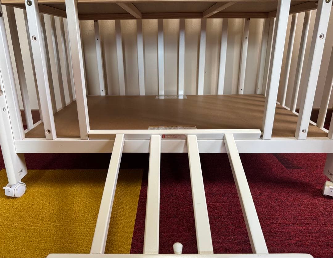 KATOJI ハイタイプ　ミニサイズ　ベビーベッド ホワイト