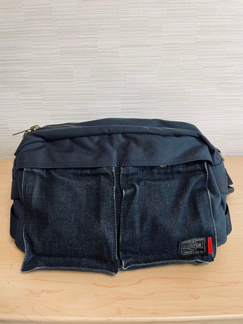 ポーター リーバイス コーデュラ ボディバッグ ウェストバッグ デニム コラボ