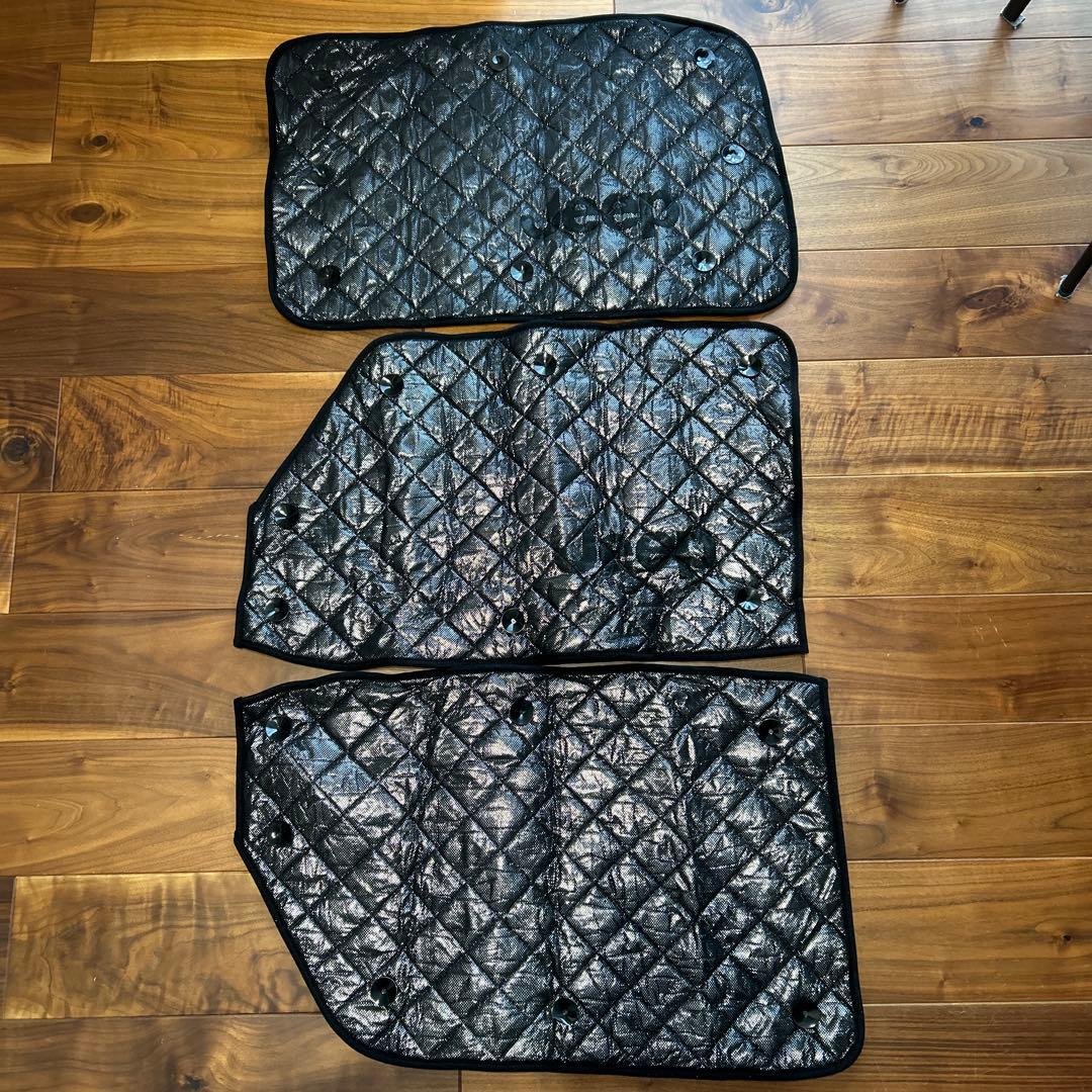 美品★ ジープ純正 JL ラングラー ルビコン　全面サンシェード フロント リア