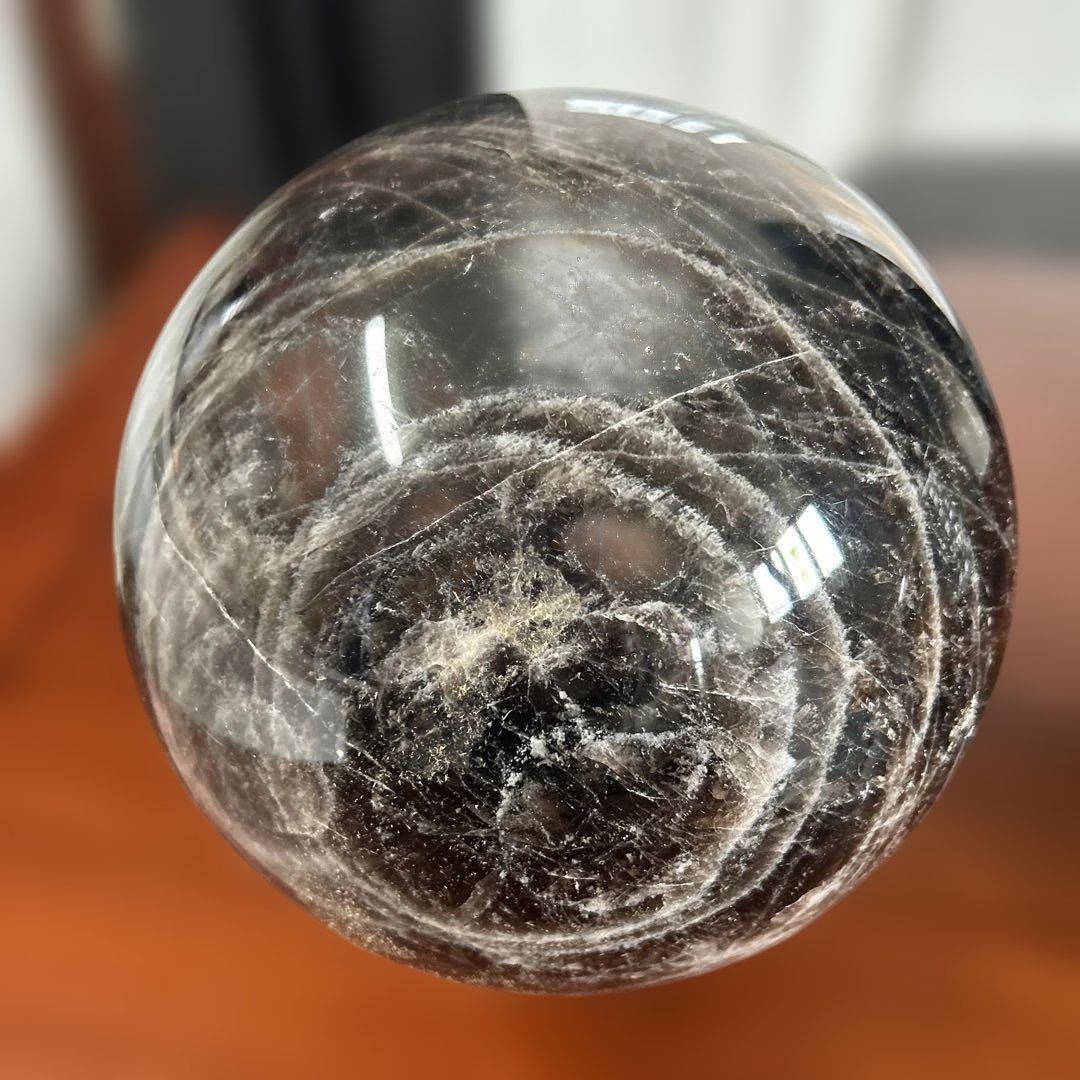 黒水晶　モリオン　天然石丸玉７kg(購入者特典有り)