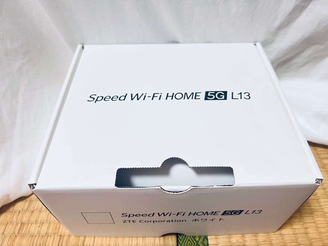 【工事不用】 ZTE Speed Wi-Fi  5G L13 ホワイト