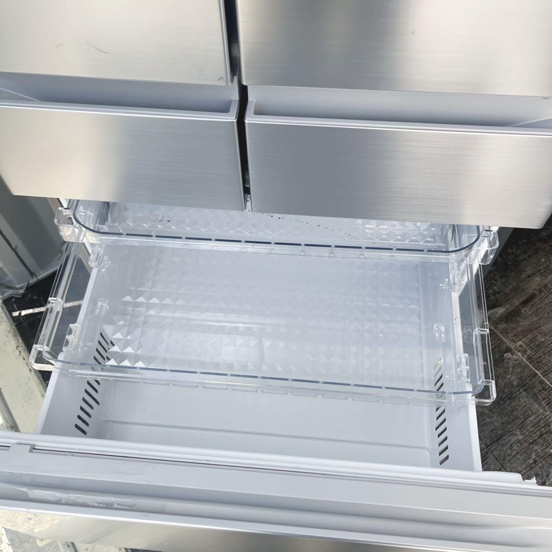 取付無料！日立まるごとチルド 2024年製ステンレスシルバー6ドア冷蔵庫！洗濯機