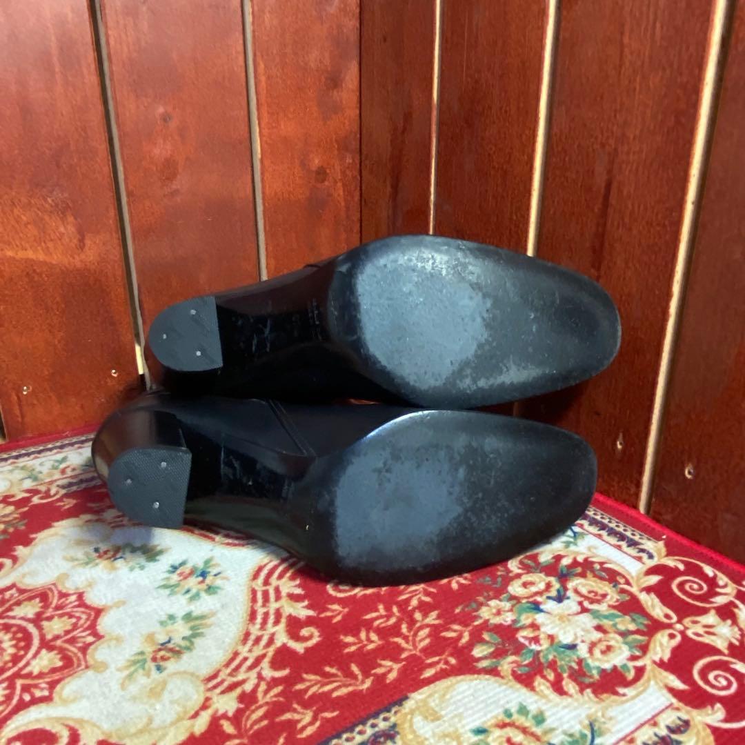 HERMES エルメス バックル アピ レザー ショートブーツ