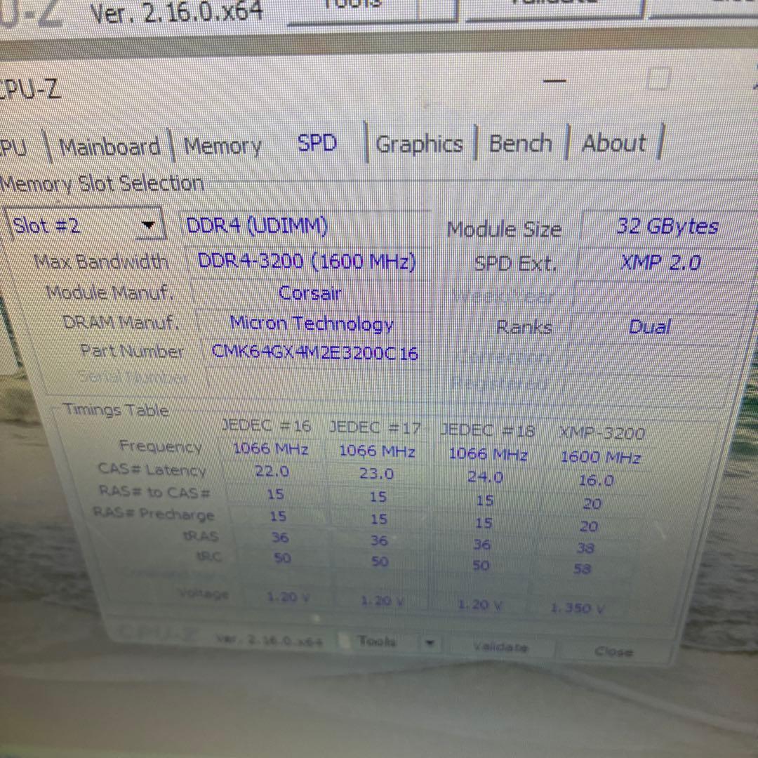 【訳あり動作品】Corsair DDR4-3200 32GB×1