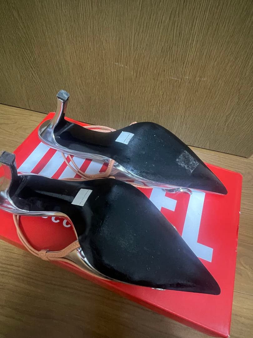 D-VENUS SB シルバー シェルコーラル DIESEL パンプス