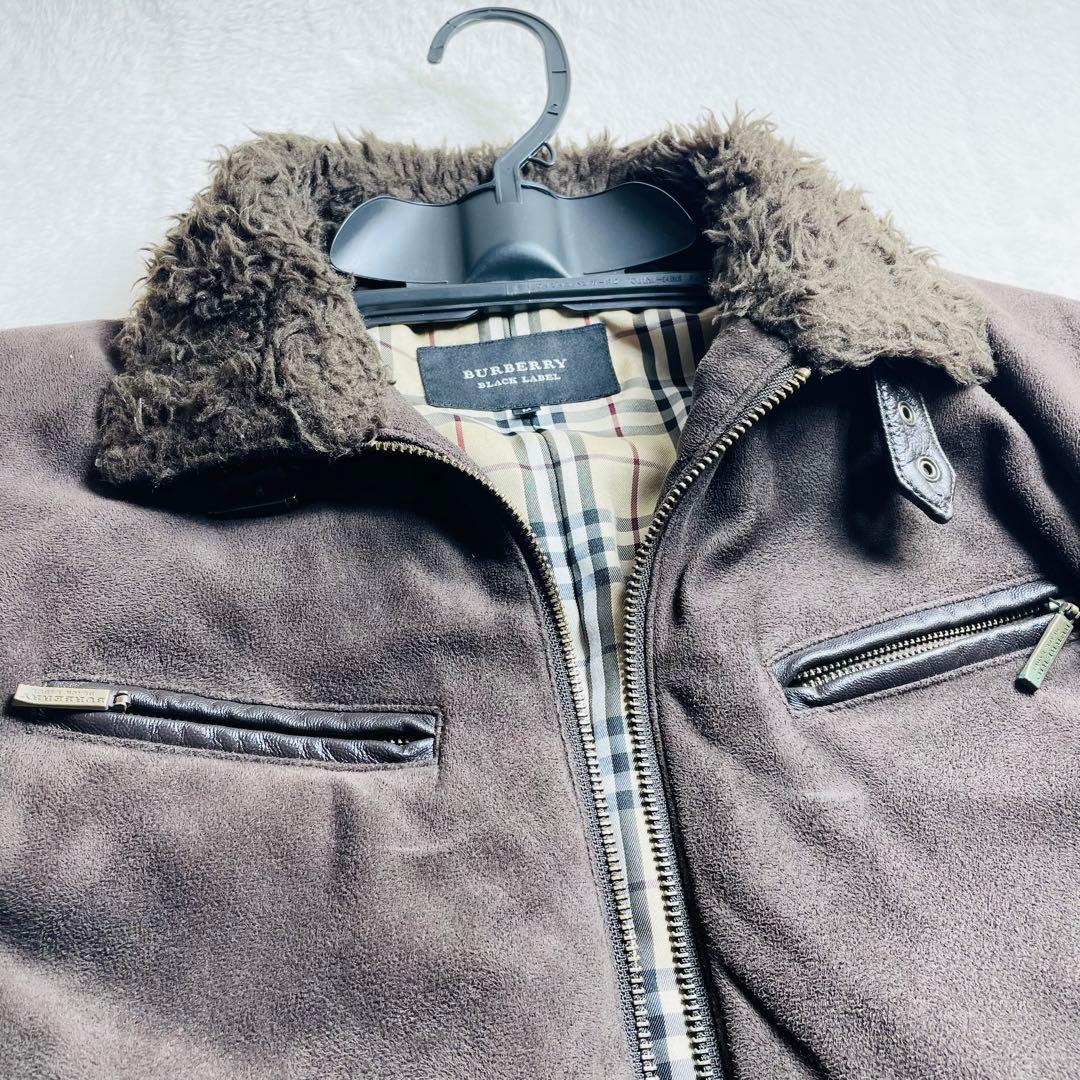 幻の逸品　未使用級　BURBERRY BLACK LABEL ムートンジャケット