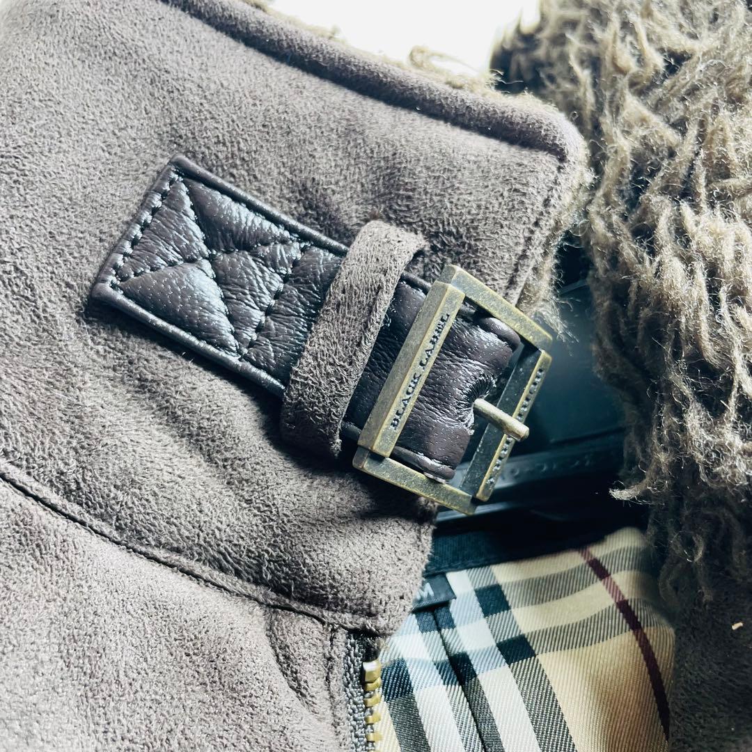 幻の逸品　未使用級　BURBERRY BLACK LABEL ムートンジャケット