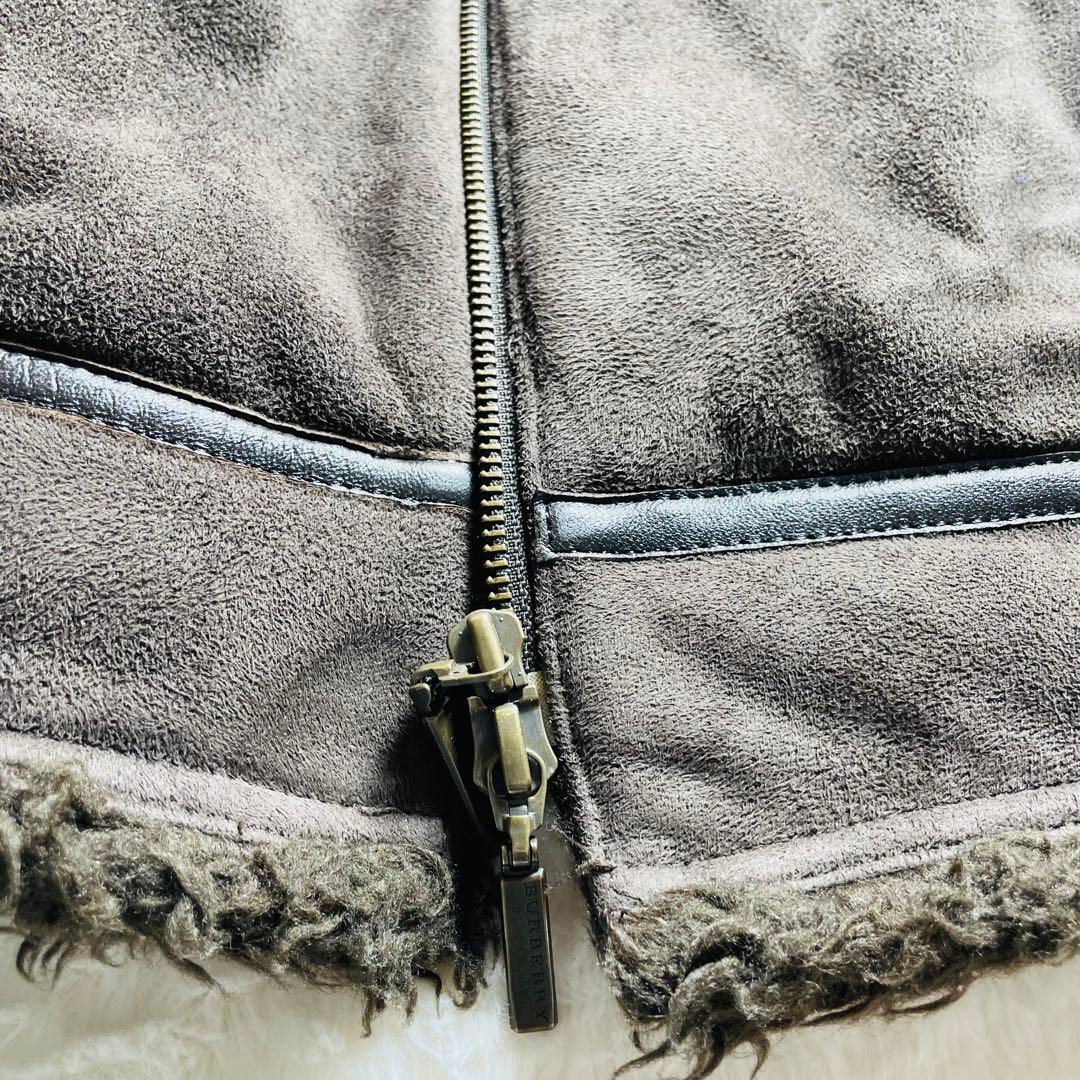 幻の逸品　未使用級　BURBERRY BLACK LABEL ムートンジャケット