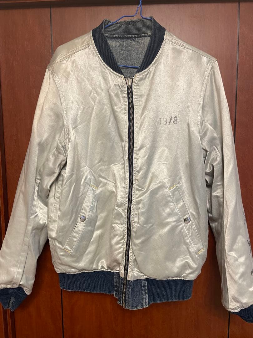 美品 diesel ディーゼル リバーシブル ジャケット スカジャン デニム