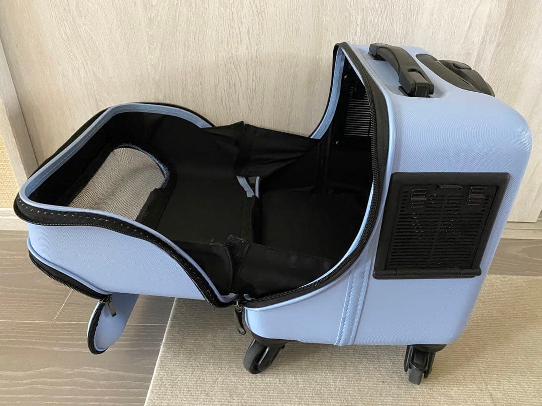 OSOTO 子犬、猫用のライトブルー キャリーケース