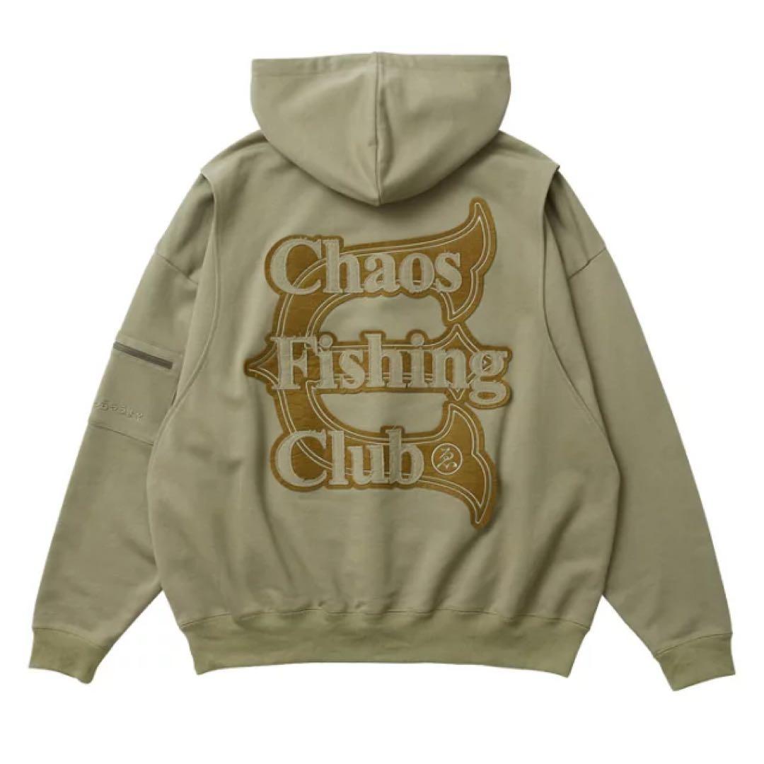 Evisen Chaos Fishing Club パーカーオリーブXL(LL)