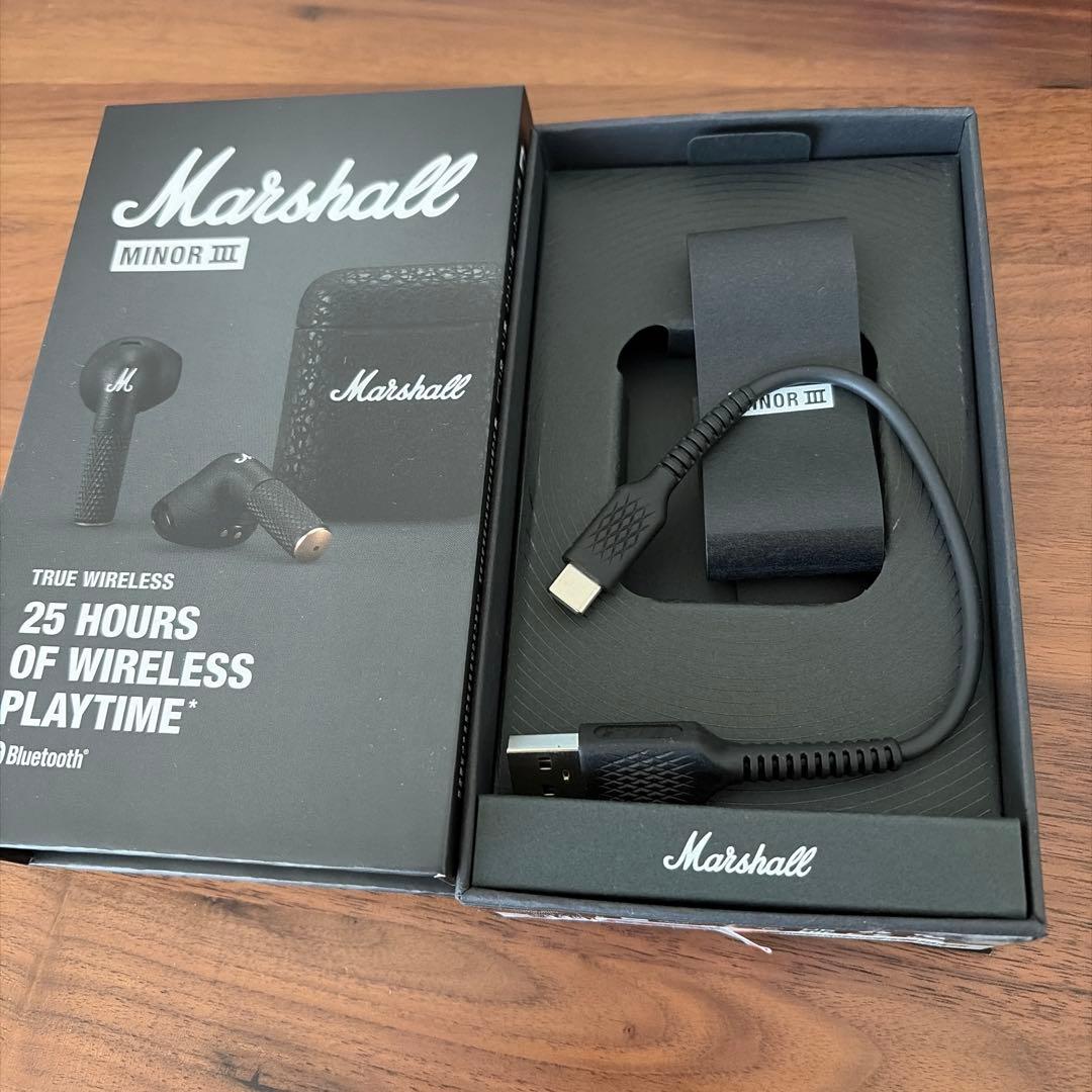 Marshall MINOR Ⅲ ワイヤレスイヤホン ブラック