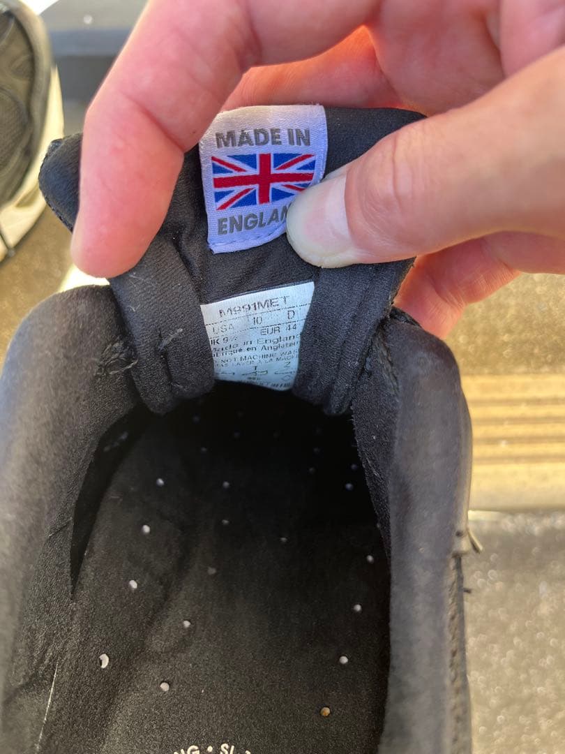 new balance 991MET UK ブラック 10 D