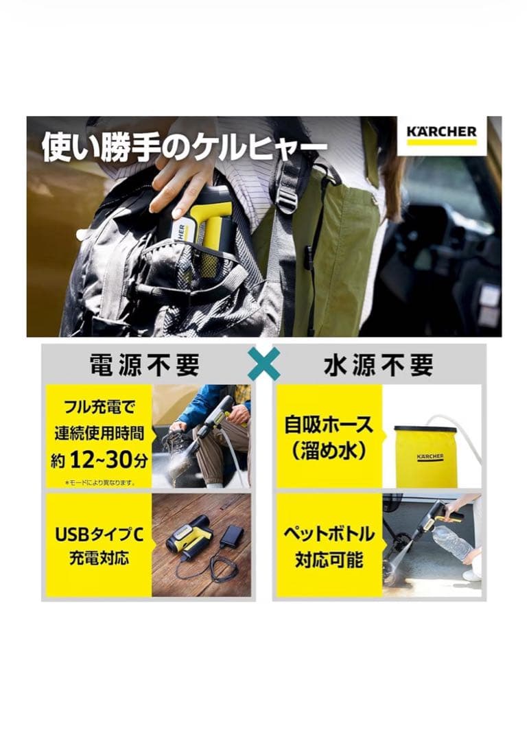 ケルヒャー モバイル高圧洗浄機 OC HANDY COMPACT ハンディエア