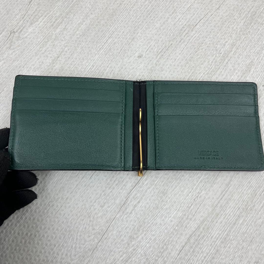 美品✨ VERSACE ヴェルサーチ マネークリップ メデューサ グリーン 緑