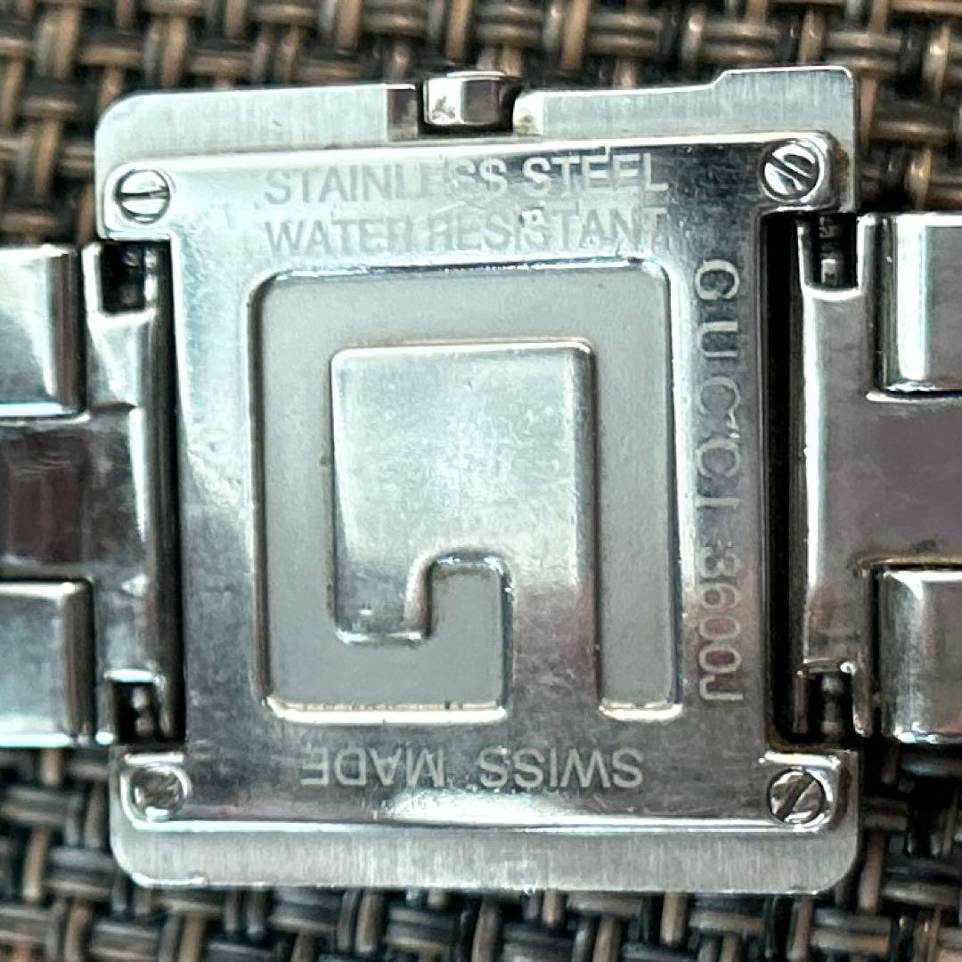 GUCCI 3600J レディース腕時計 Gロゴ スクエア クォーツ 中古