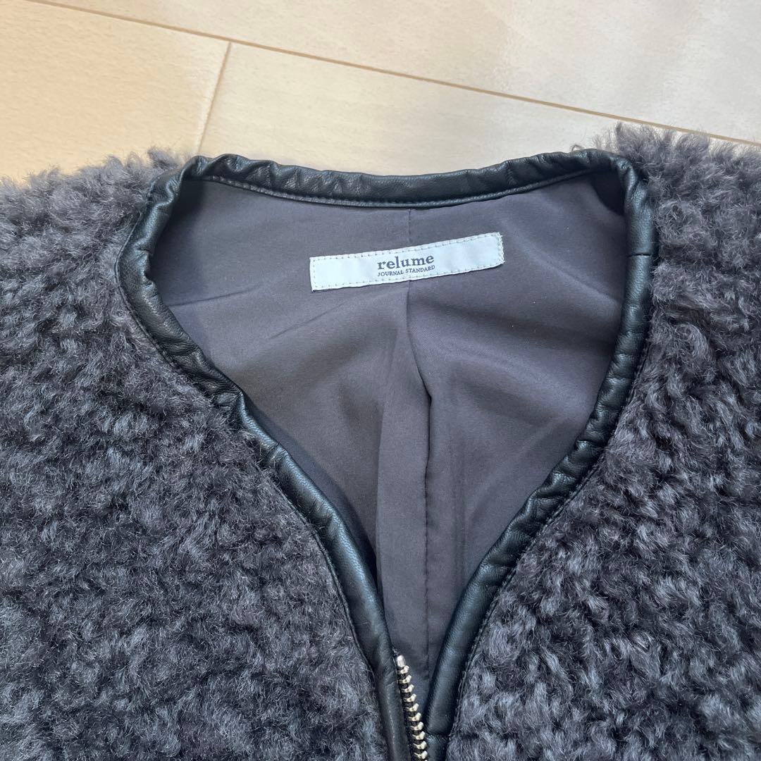 【2025】JOURNAL STANDARDシープフェイクファージップベスト美品