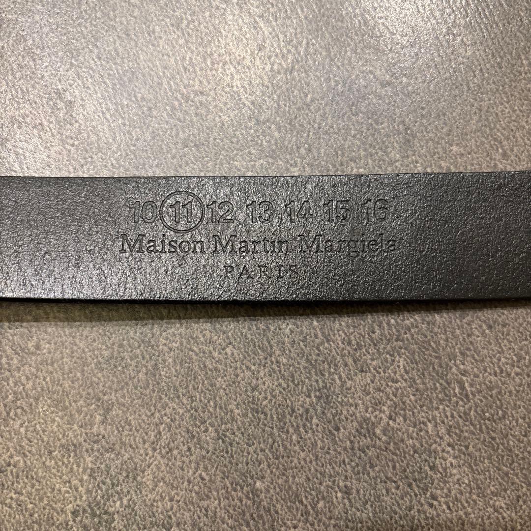 【美品】Maison Martin Margiela ブラックベルト 80