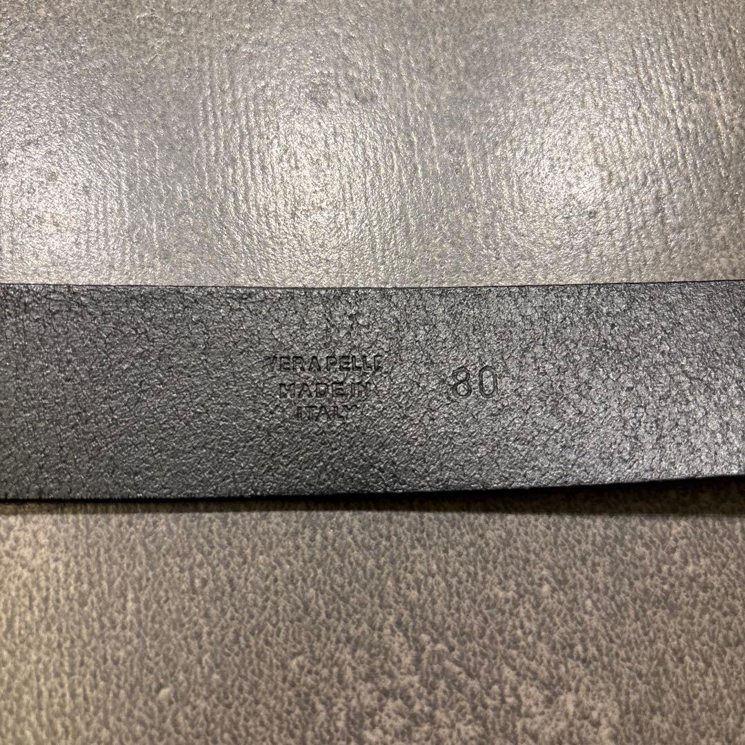 【美品】Maison Martin Margiela ブラックベルト 80