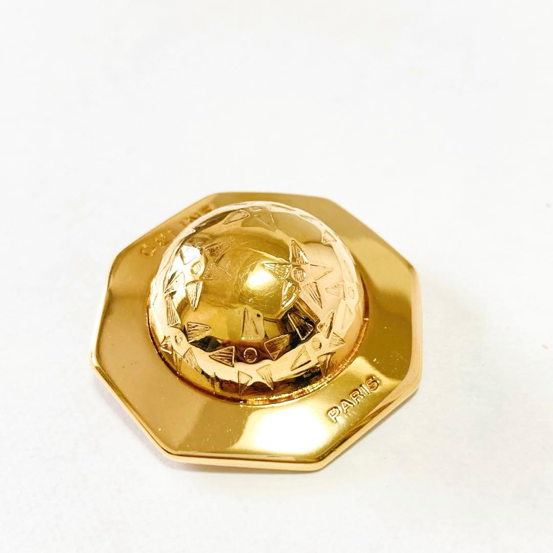 CELINE スターボール ブローチ ゴールド ヴィンテージ A258017