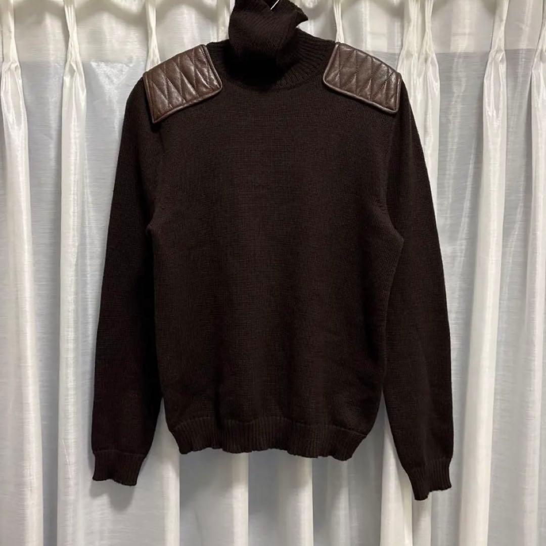 トップス Alessandso dell'Aqua Arahive leatherknit