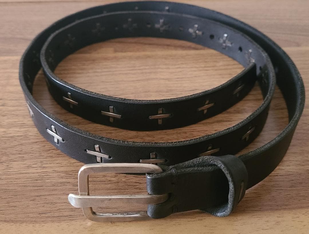 m.a+ エムエークロス レザー クロス スタッズ ベルト