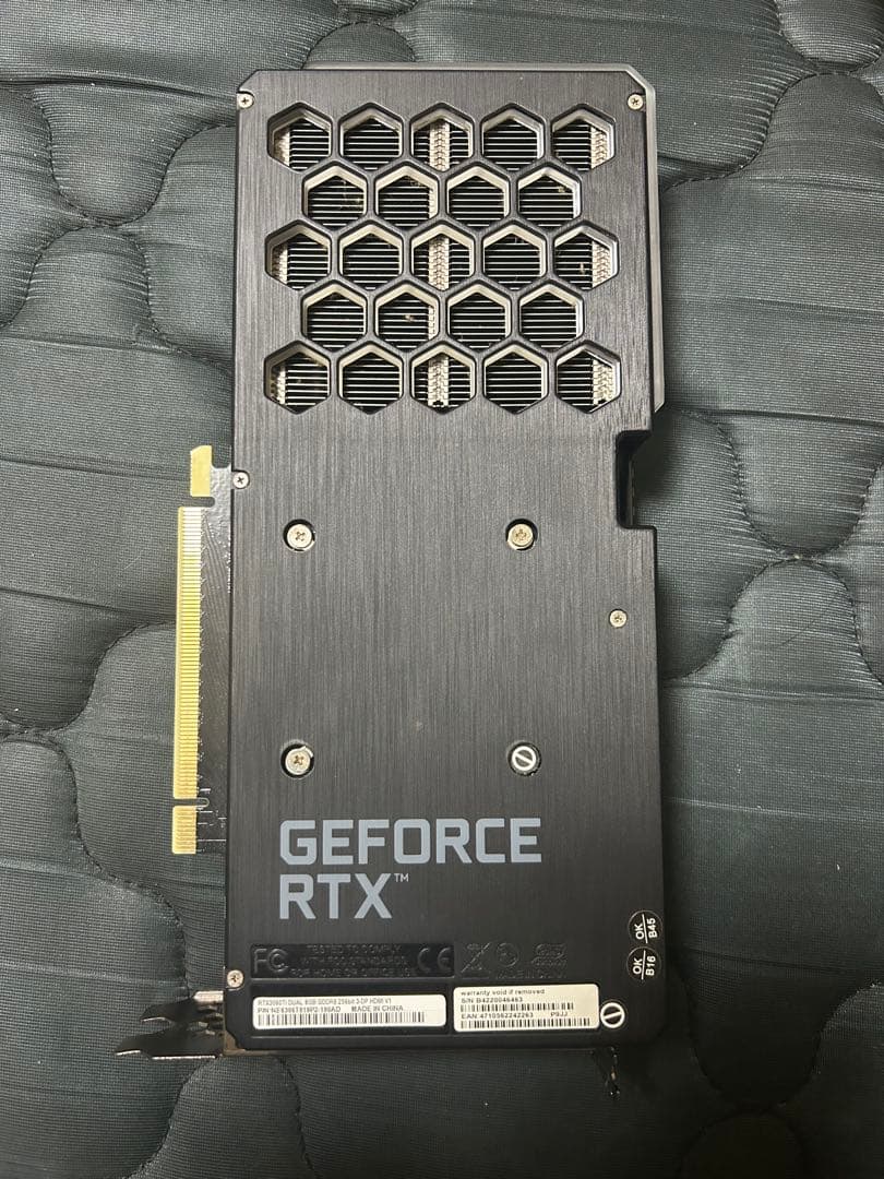 グラフィックボード・グラボ・ビデオカード GeForce RTX 3060ti Dual8gb