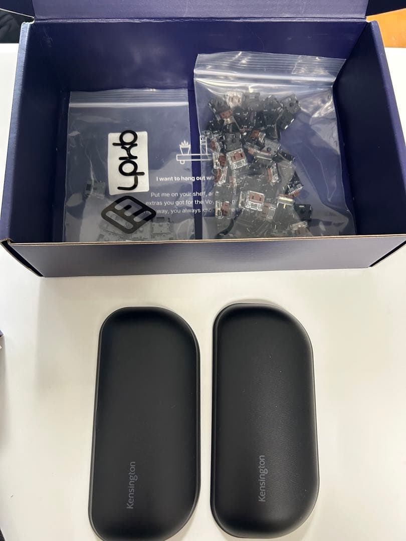 【美品】ZSA Voyager 分割キーボード リストレスト 静音キースイッチ付