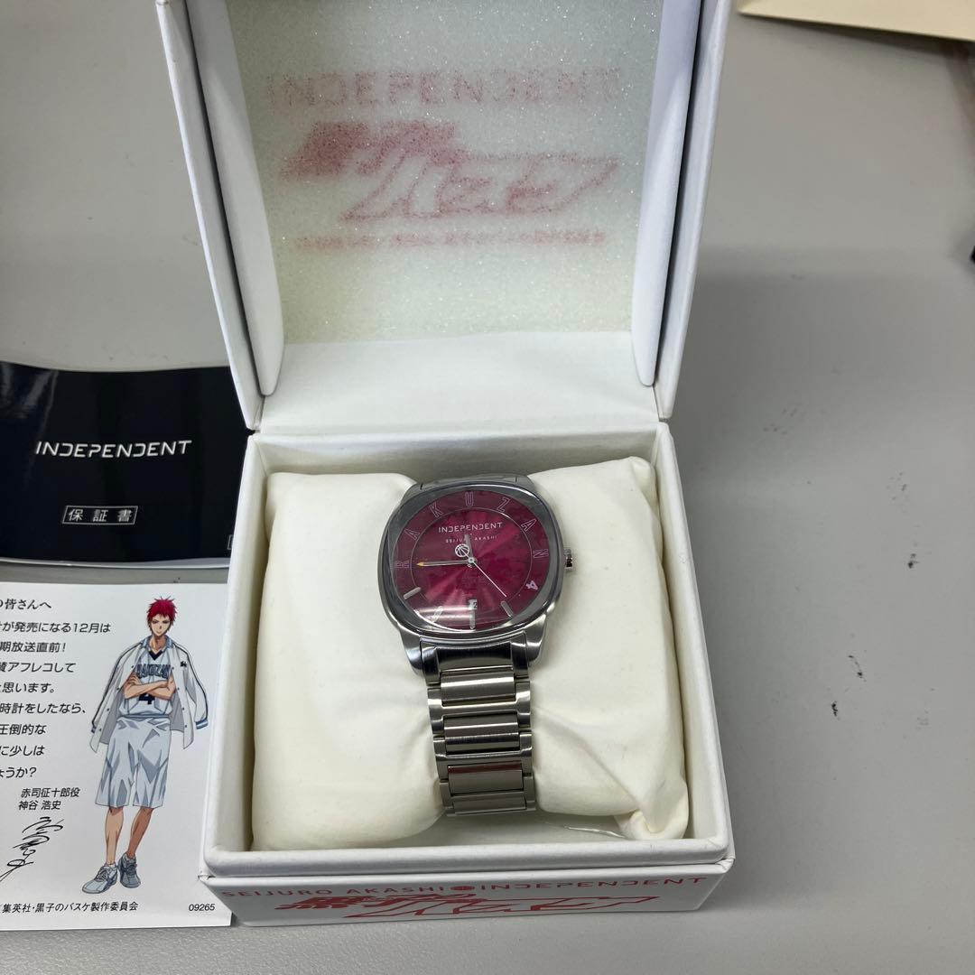 未使用　INDEPENDENT×黒子のバスケ　赤司征十郎 腕時計