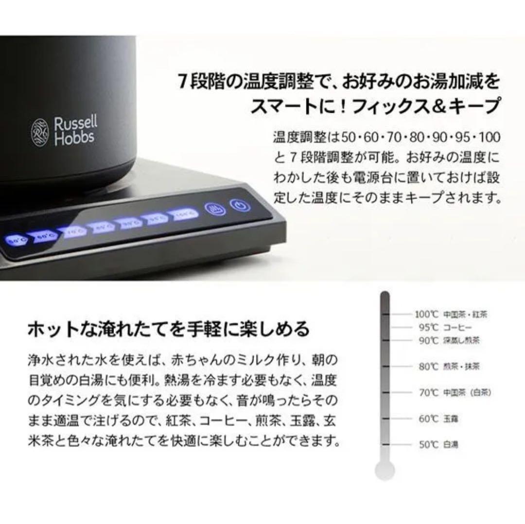 【新品未開封】ラッセルホブス 温度調節 Tケトル