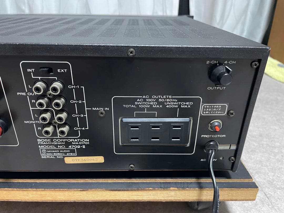 BOSE 4702-II アンプ音出し確認済み