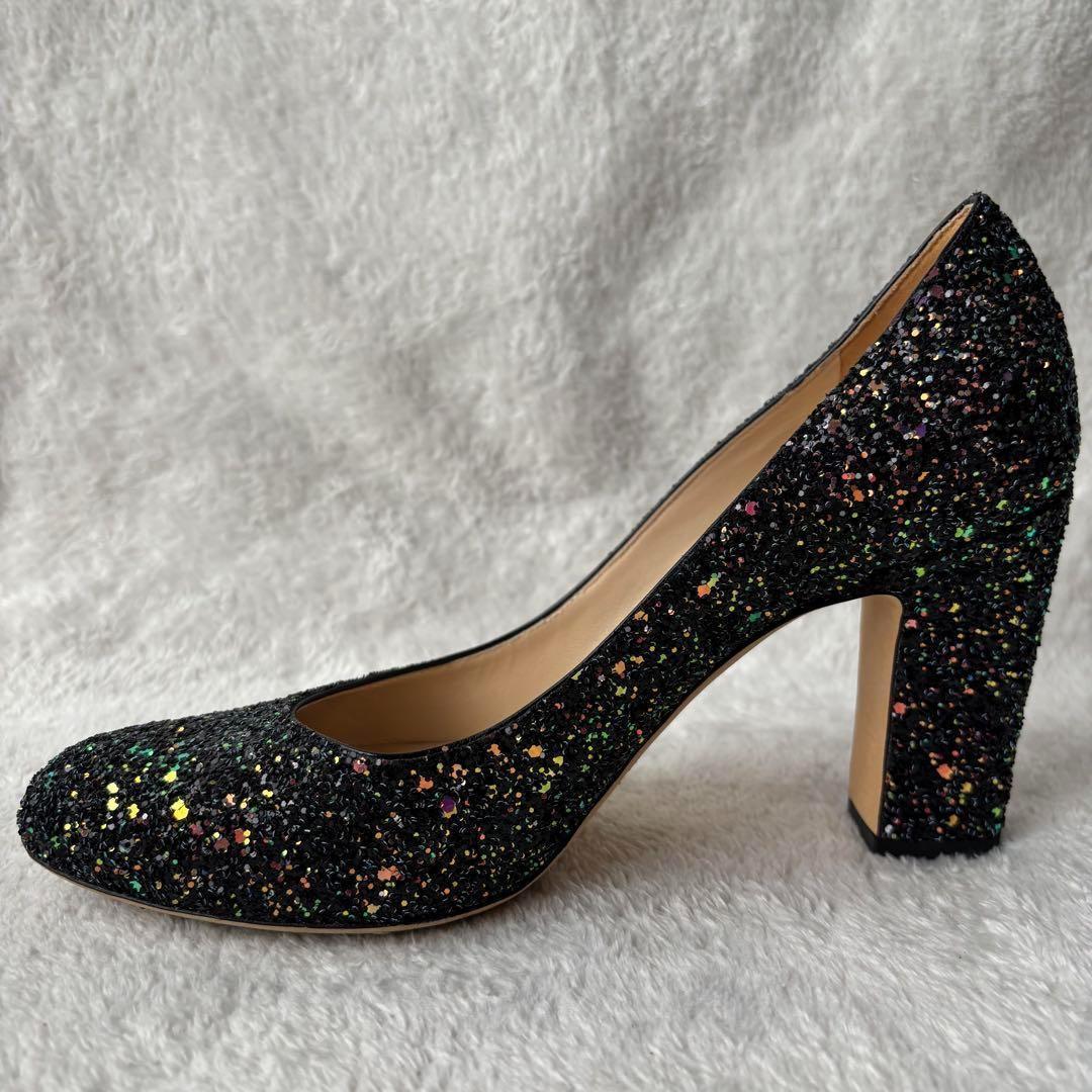✨極美品✨ JIMMY CHOO ジミーチュウ グリッター パンプス ブラック