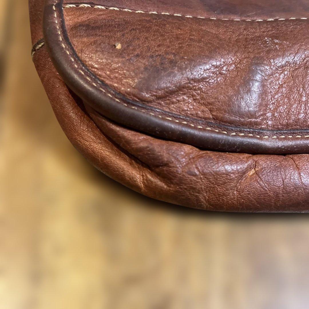 珍品　OLDコーチ　US MAIL ショルダーバッグ　ターンロック　ブラウン