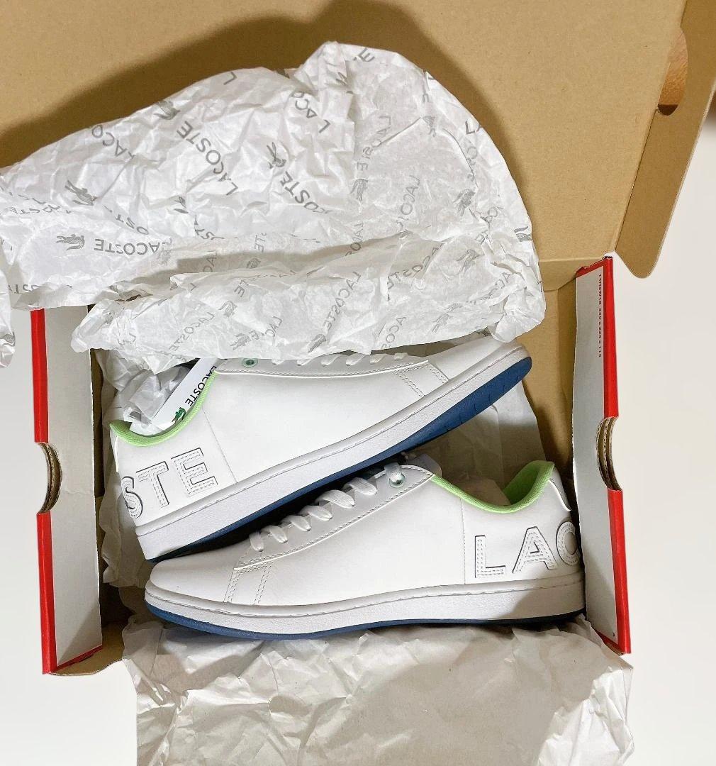 LACOSTE ラコステ カーナビー エヴォ スニーカー ホワイト/グリーン