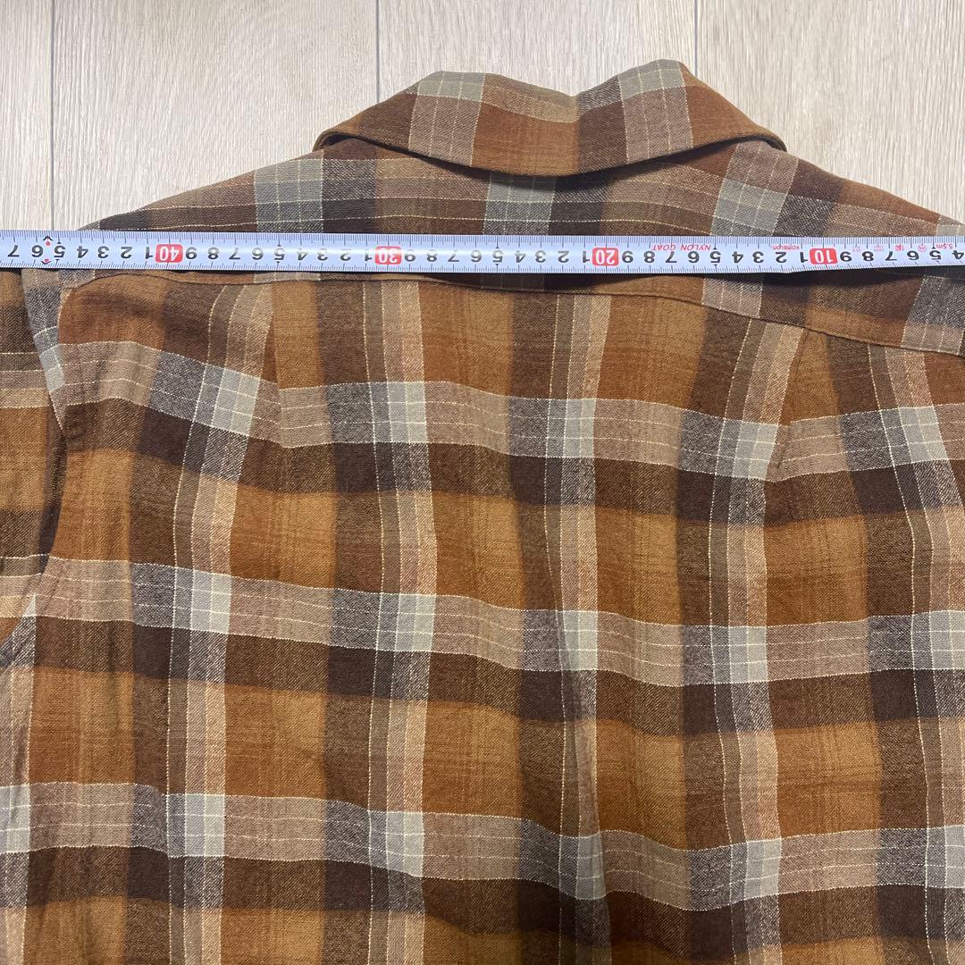 ペンドルトン長袖シャツ　70s ブラウン