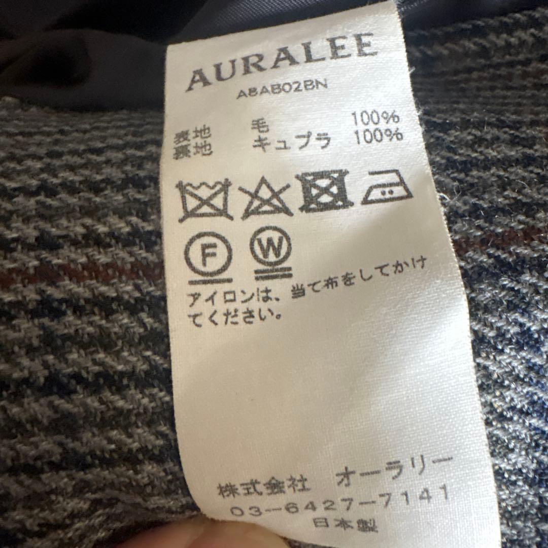 値下げ交渉[OK] 美品 AURALEE ガンクラブチェックブルゾン　18aw