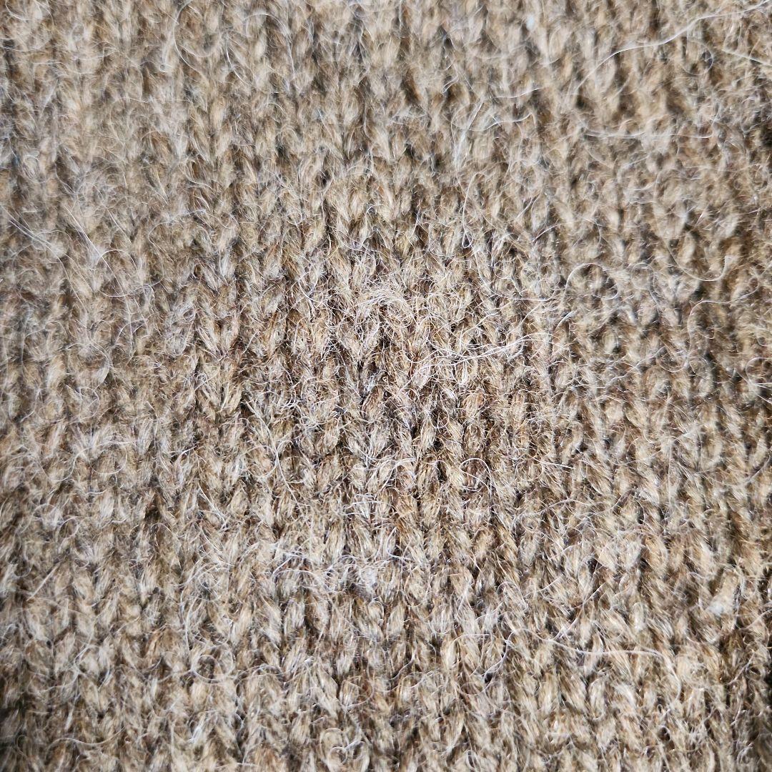 パラスパレス　アルパカ混　ウールニットカーディガン　カーキ　サイズ2