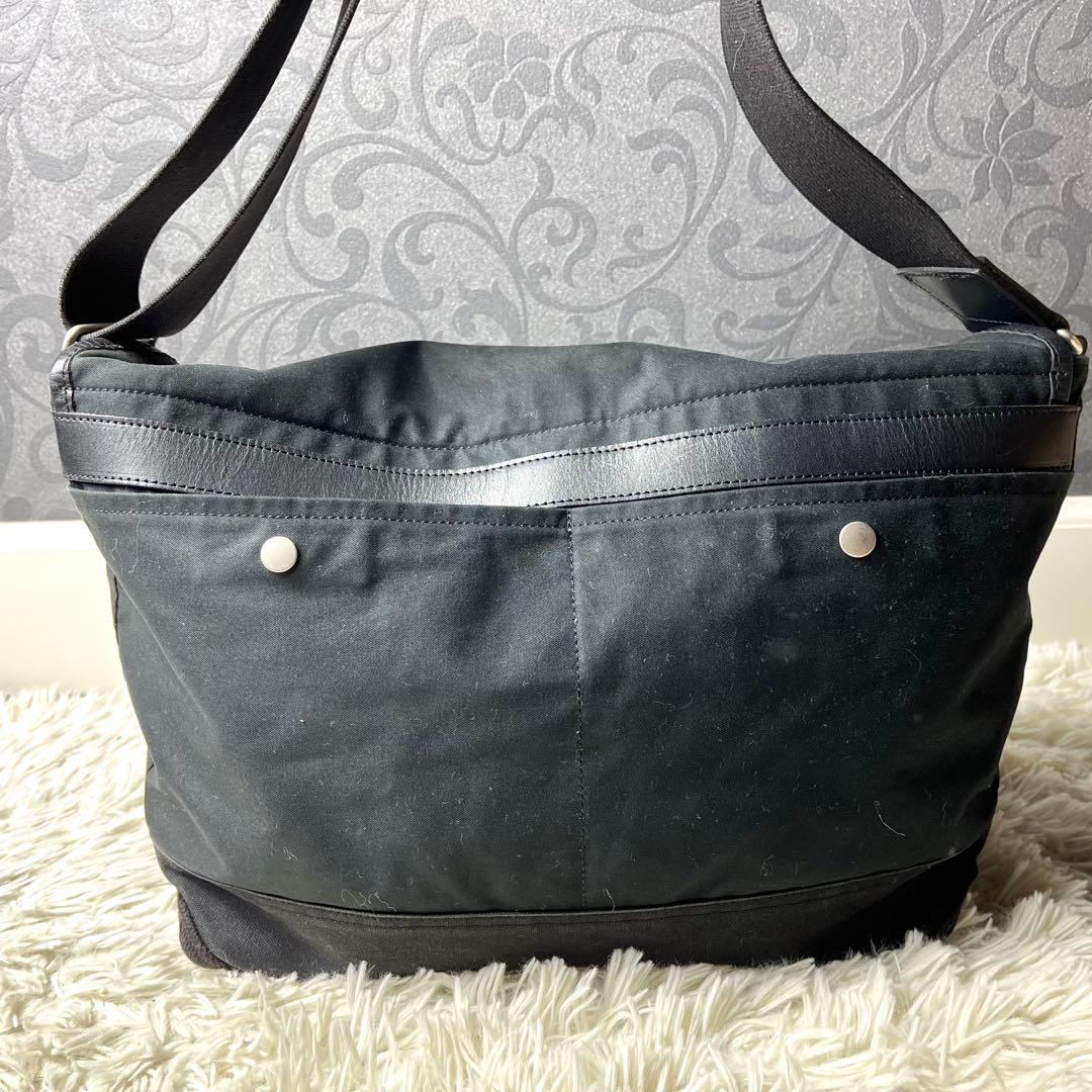 【美品✨】マーガレットハウエル ポーター コラボ メッセンジャーバッグ 黒