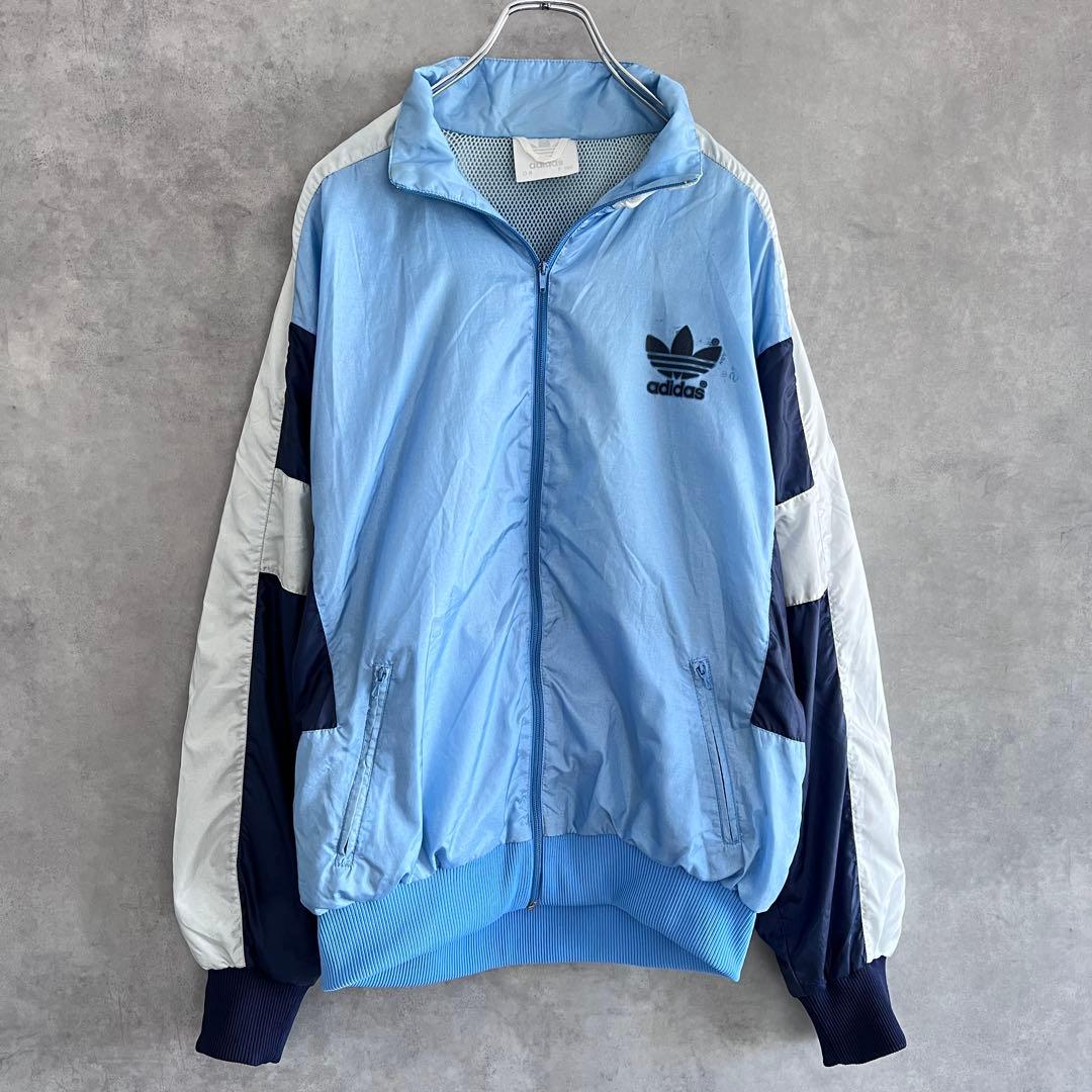 80s ヴィンテージold adidas アディダス ナイロンジャケット XL