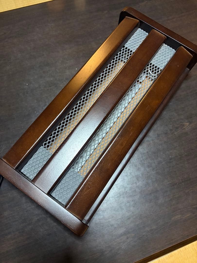 ハロゲン　木枠フットヒーター　メトロ電気工業　　　MFH-181ET(DA)