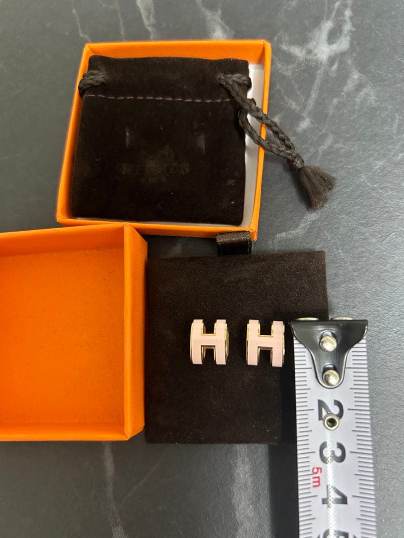 HERMES ポップHピアス　 ピンクゴールド