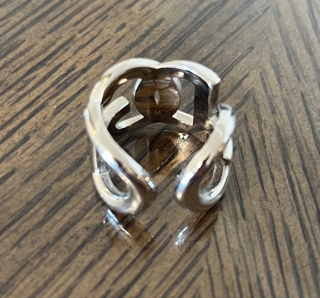 DOLCE&GABBANA シルバー DG ロゴ リング サイズ: 9