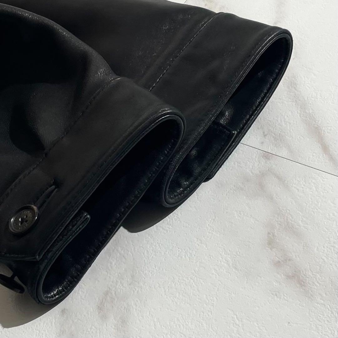 ブルックスブラザーズ カーコート 羊革 レザージャケット 実質L相当 【197】