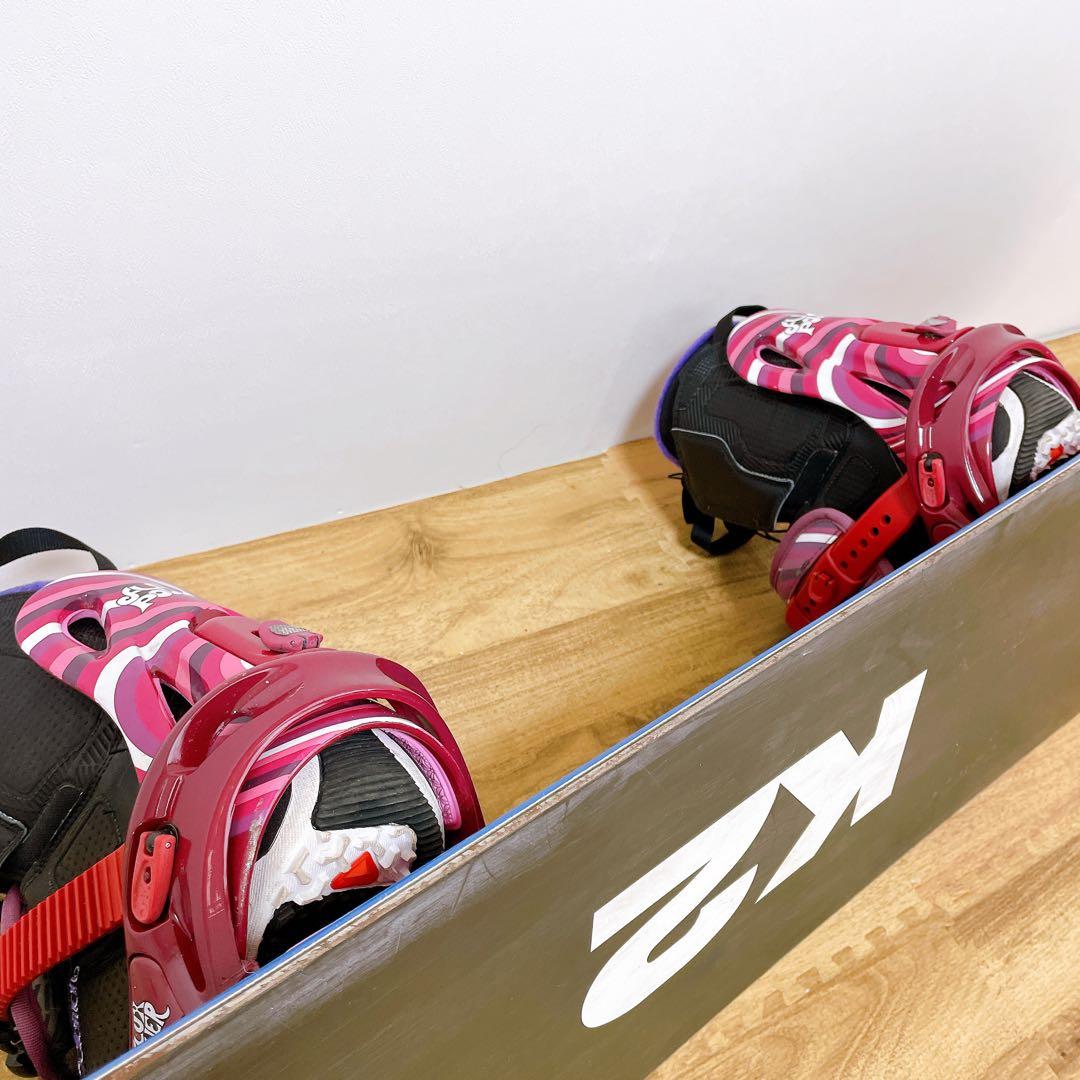 レディース　スノーボード　3点セット　k2 サロモン　FLUX 144cm