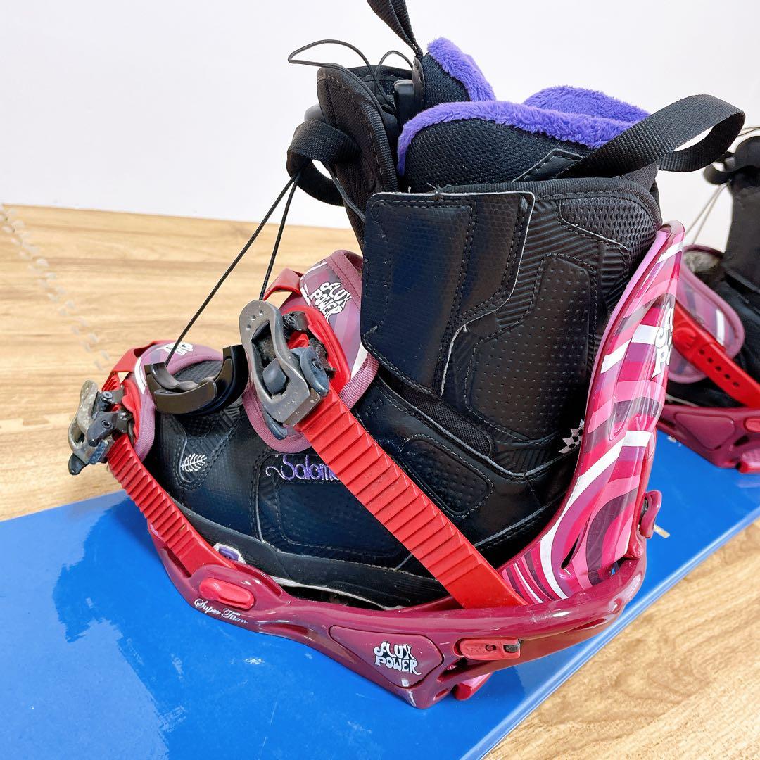 レディース　スノーボード　3点セット　k2 サロモン　FLUX 144cm