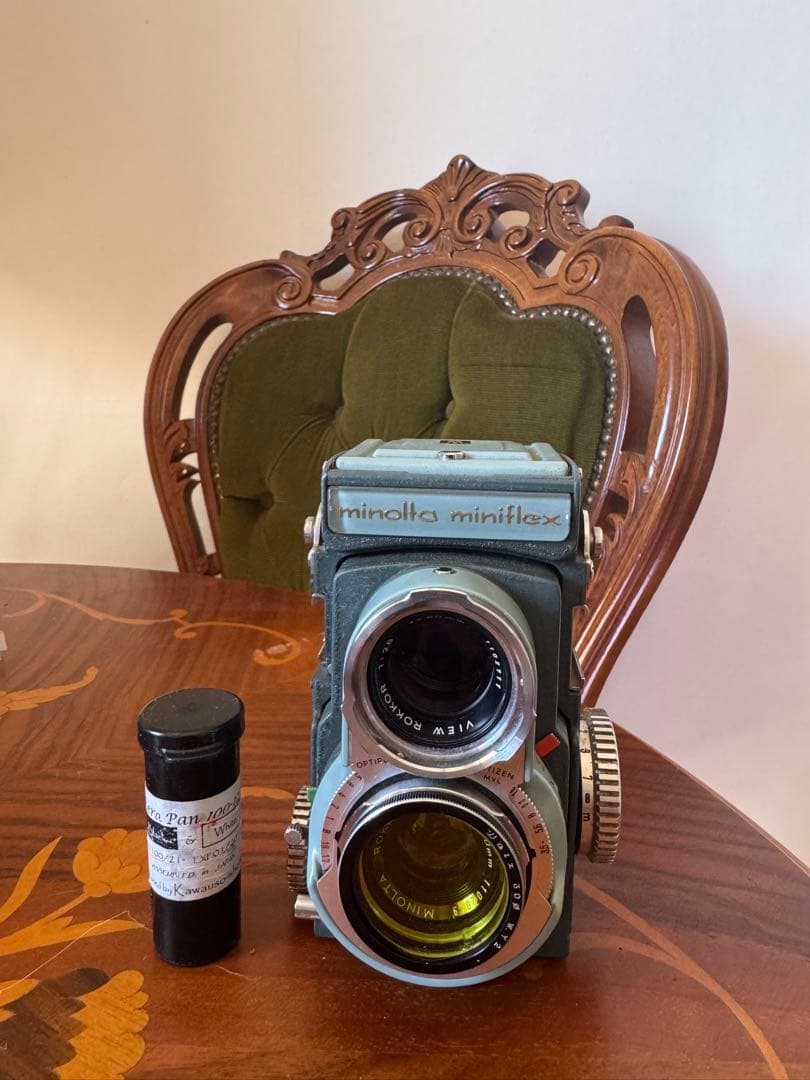 【完動品】Minolta Miniflex二眼レフRokkor 127フィルム付